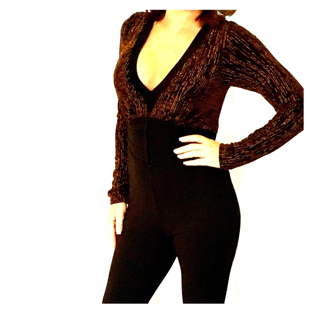 Jumpsuit black and copper color from entry brand